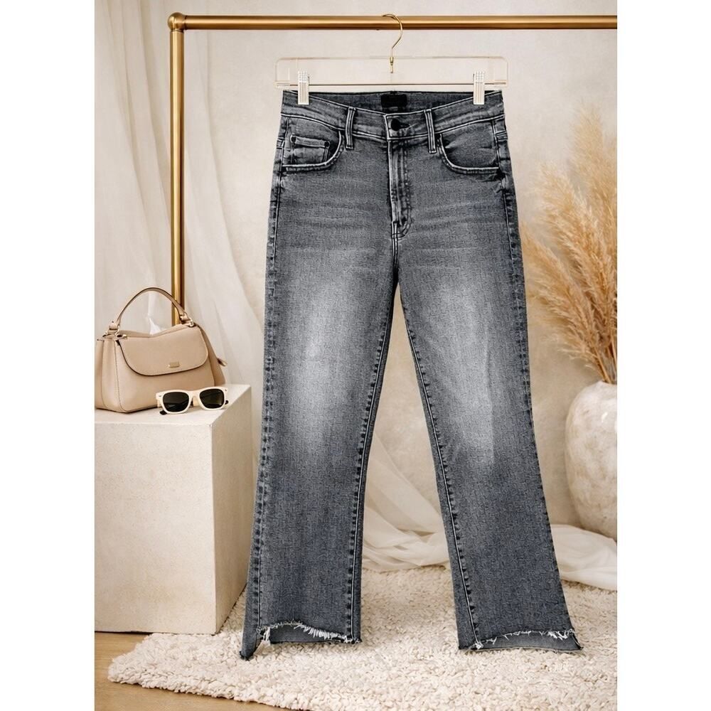 Mother the insider crop step fray Barely there 25"